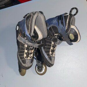 K2 Velocity Inline Skates Size 10 Blue & Black With Adjustable Buckles